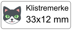 Størrelse klistremerker