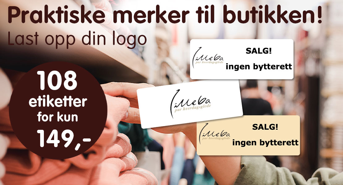 Navnelapper til butikk