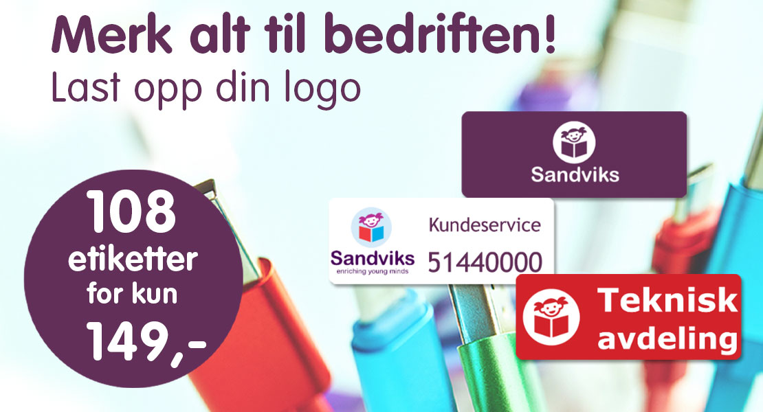Etiketter navnelapper til kontor bedrift