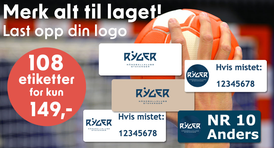Navnelapper til idrettslag